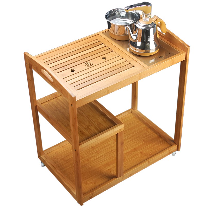 红城茶台移动茶车家用简约竹茶盘小电磁炉一体自动上水茶海茶具套|ruв категории посуда, чайный сервиз, чайный поднос - от Buy2taobao.com для оказания профессиональной услуги покупки агента Taobao
