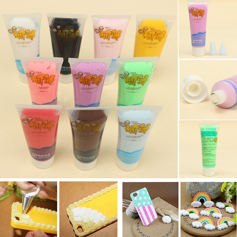 50g Fake Whipped Cream Clay DIY Kawaii Cupcake Cell Phone Cain the Electronic Dictionary/Electronic paper book/Stationery , Other cultural goods category - from Buy2taobao.com to provide professional Taobao agent buy service