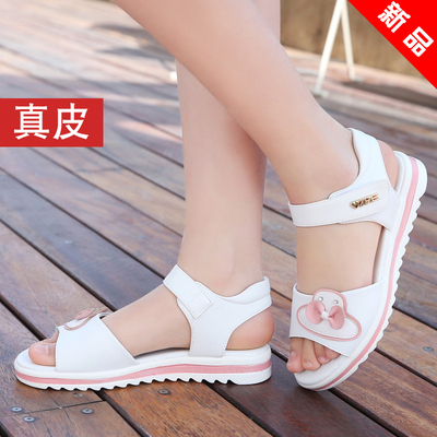 女童凉鞋2018新款韩版夏季儿童小公主时尚中大童鞋子真皮软底学生