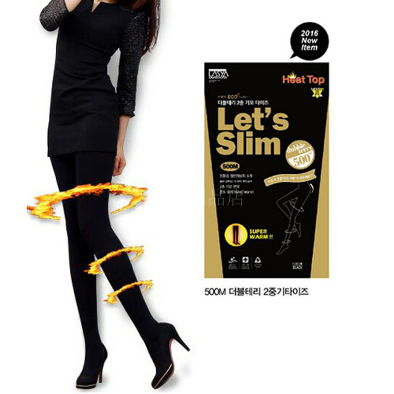 韩国let's slim瘦腿收腹提臀美腿秋冬自发热加绒加厚打底裤压力袜在类目 女士内衣/男士内衣/家居服, 短袜/打底袜/丝袜/美腿袜中 - 来自Buy2taobao.com提供专业的淘宝代购服务