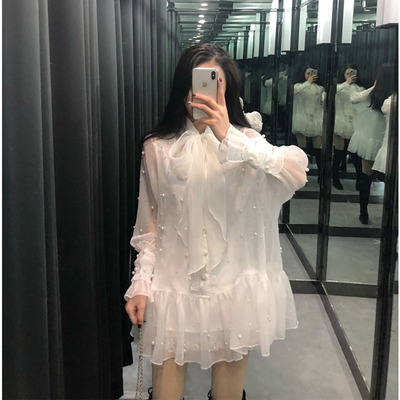 很仙的法国小众连衣裙超仙复古洋气百搭宽松中长款法国小众连衣裙