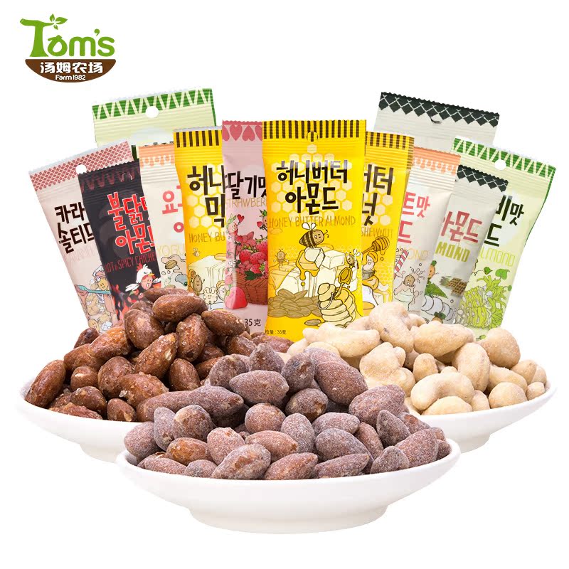 汤姆农场 巴旦木韩国坚果蜂蜜黄油扁桃仁腰果装综合果仁 零食坚果在类目 零食/坚果/特产, 山核桃/坚果/炒货, 杏仁/巴旦木中 - 来自Buy2taobao.com提供专业的淘宝代购服务