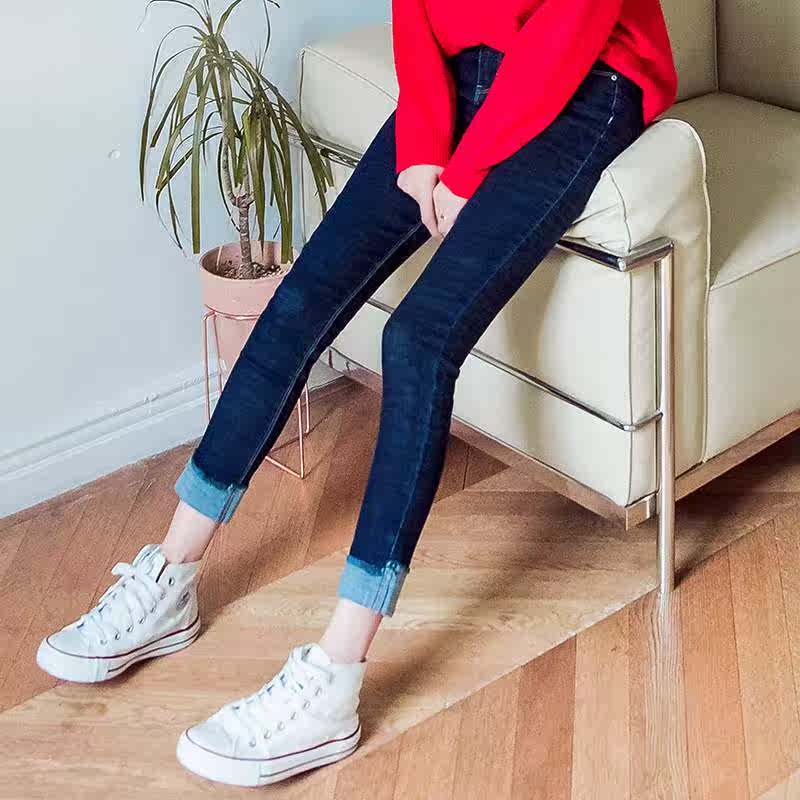 new pattern Korean Edition fashion Curling Self cultivation Show thin Elastic force Pencil Pants Women's wear Jeans New productsin the Women's clothing/Boutique , Jeans category - from Buy2taobao.com to provide professional Taobao agent buy service