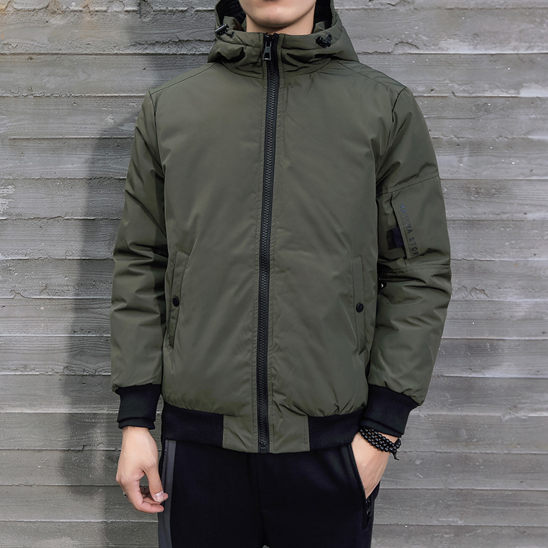 鸿兴尔克361军绿色棉衣潮男冬季2018新款加厚保暖面包服外套帅气|ruв категории Мужская одежда, хлопок - от Buy2taobao.com для оказания профессиональной услуги покупки агента Taobao