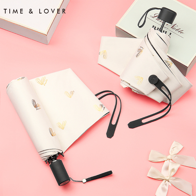 TIME&LOVER超轻小太阳伞遮阳防紫外线女晴雨伞两用防晒迷你五折伞
