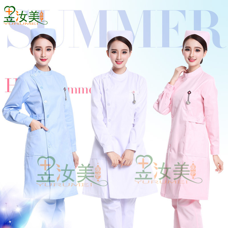 护士服长袖冬装女白大褂短袖偏襟立领实习生纹绣师院美容师工作服|msdalam kategori Butik wanita / wanita, menetapkan/pakaian seragam pelajar/seragam kerja, pakaian seragam perubatan - dari Buy2taobao.com untuk memberikan perkhidmatan ejen Taobao profesional membeli