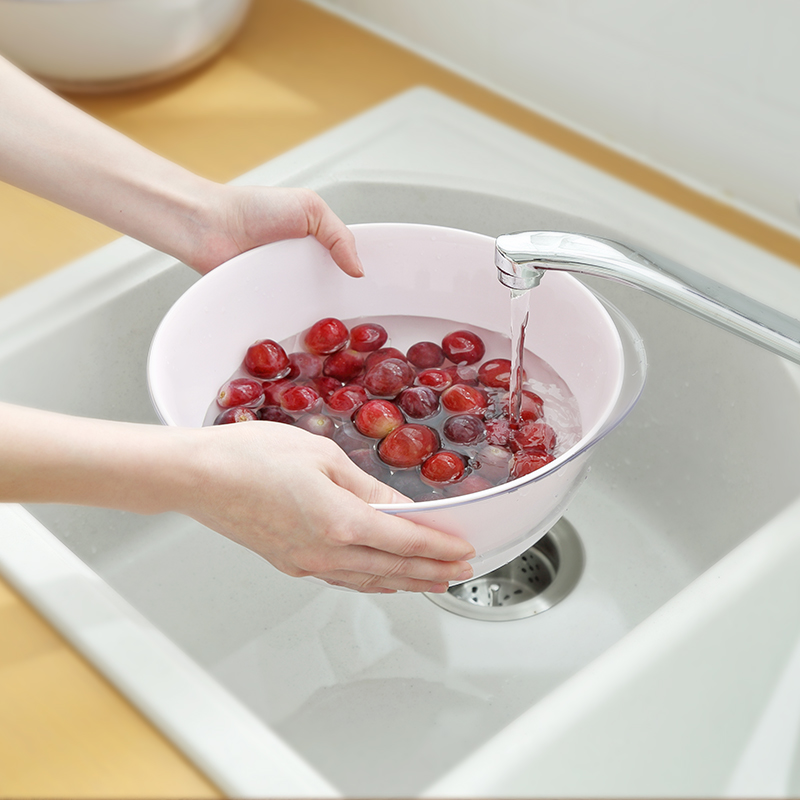 double-deck Vegetables Basket Plastic Trays household kitchen Water leakage Vegetable basin Leach basket Large Fruits Basketin the Tableware , Tableware , Fruit bowl/Fruit plate/Hamper category - from Buy2taobao.com to provide professional Taobao agent buy service