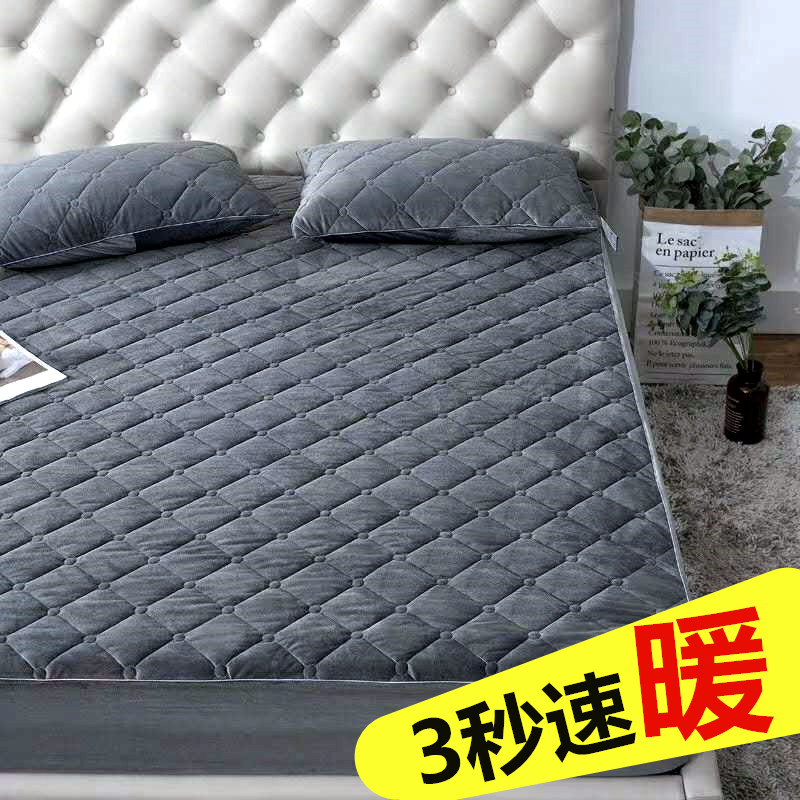 thickening keep warm Crystal Velvet Bed cover singleton Coral Lay down law Bedspread Simmons smart cover Cotton clip Mattress coverin the Bedclothes , Fitted category - from Buy2taobao.com to provide professional Taobao agent buy service