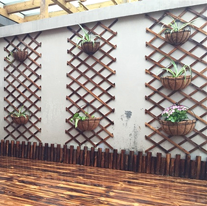 Carbonize Wood preservative fence Telescoping Seine Wooden fence Wooden fence metope grid decorate Flower trellis Climbing framein the Flower delivery/Flowers simulation/Plants gardening , Gardening supplies , Large fence/Fences category - from Buy2taobao.com to provide professional Taobao agent buy service