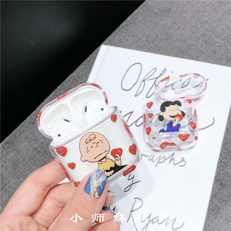 ins韩风查理布朗露西airpods保护套苹果无线蓝牙2代耳机套情侣硬|ruв категории Цифровые аксессуары, MP3/Mp4 аксессуары, наушники - от Buy2taobao.com для оказания профессиональной услуги покупки агента Taobao
