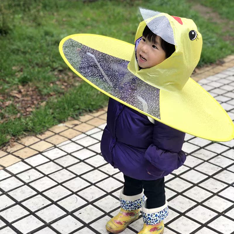 贝倍馨黄色小鸭飞碟雨衣小孩斗篷宝宝雨伞罩雨披男女儿童幼儿园|msdalam kategori lampin/Xihu/makan/push pelarik, tali/Anak Kecil/barang perjalanan, baju hujan - dari Buy2taobao.com untuk memberikan perkhidmatan ejen Taobao profesional membeli