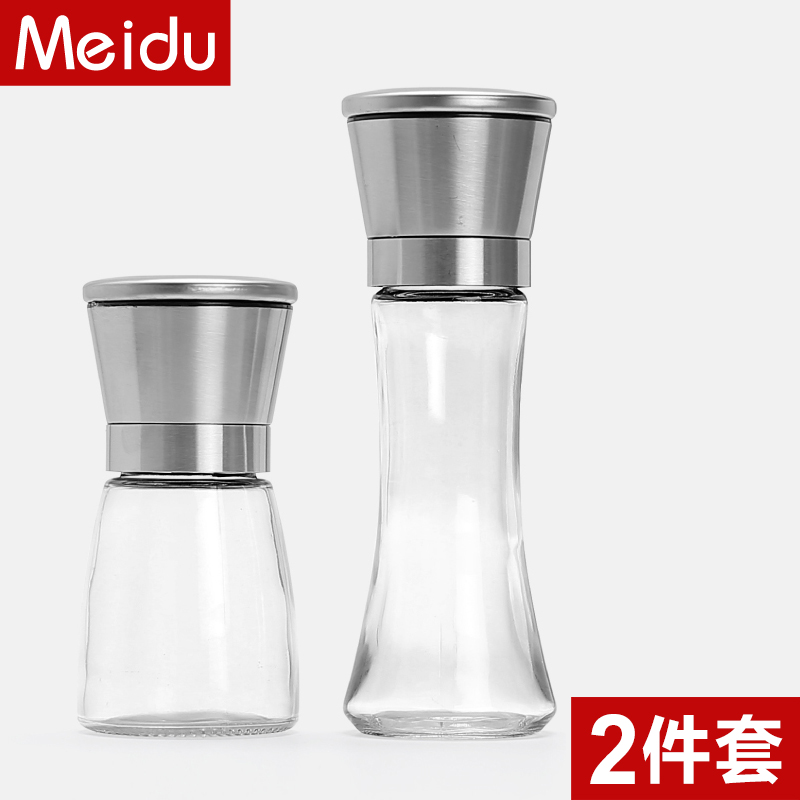 美杜胡椒研磨器 手动研磨2个装瓶家用现磨胡椒粉黑胡椒粒研磨器在类目 厨房/烹饪用具, 厨用小工具/厨房储物, 储物瓶罐/厨房储物器皿, 调味瓶罐中 - 来自Buy2taobao.com提供专业的淘宝代购服务