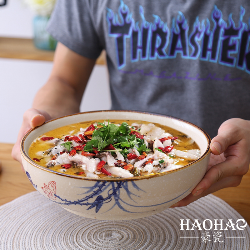 Luxury porcelain Oyu tableware pickled cabbage resembling sauerkraut etc. Large Soup pots household ceramics Noodle bowl Boiled fish Crayfishin the Tableware , Tableware , Plate category - from Buy2taobao.com to provide professional Taobao agent buy service