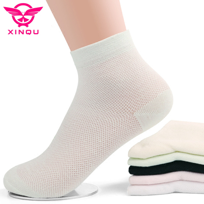 袜子女春秋中筒袜纯棉夏季薄款网眼女袜韩版网袜短袜女士运动棉袜