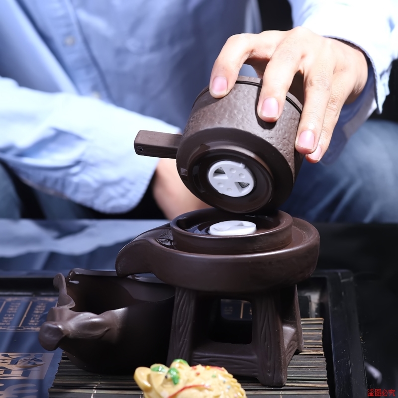 茶具套装家用紫砂石磨懒人自动功夫茶具茶壶茶杯现代简约整套包邮|ruв категории посуда, чайный сервиз, набор чайный сервиз - от Buy2taobao.com для оказания профессиональной услуги покупки агента Taobao