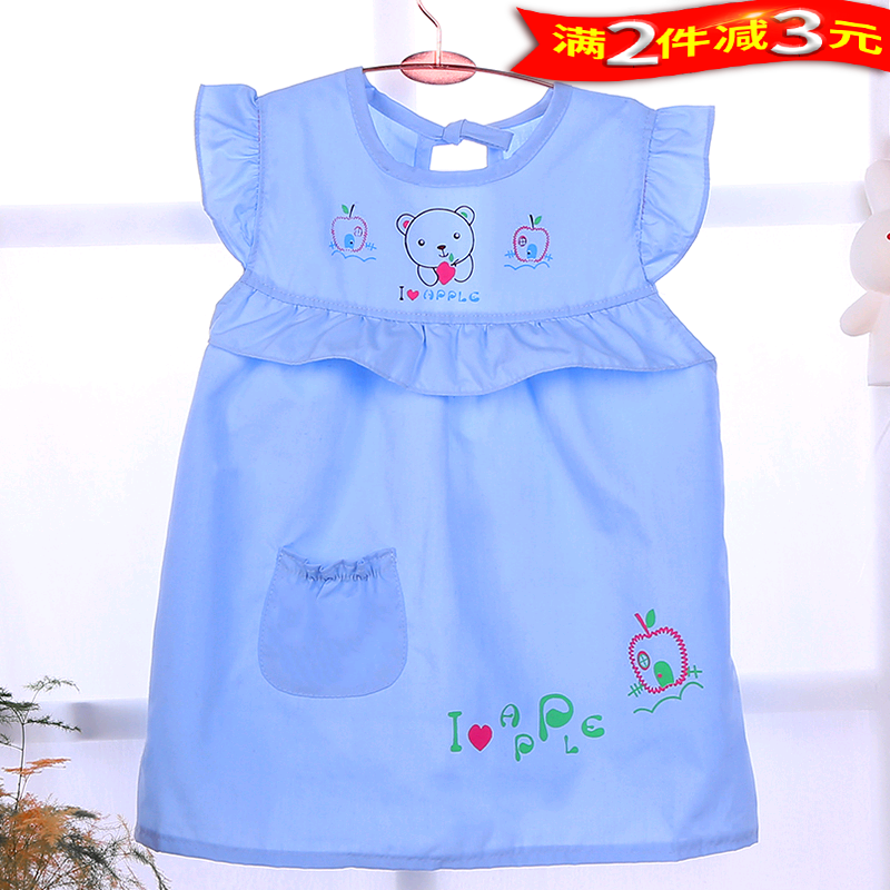 儿童反穿衣棉布无袖宝宝罩衣韩版男女童幼儿园公主围裙小孩画画衣|ruв категории Детская одежда, наизнанку/халат - от Buy2taobao.com для оказания профессиональной услуги покупки агента Taobao