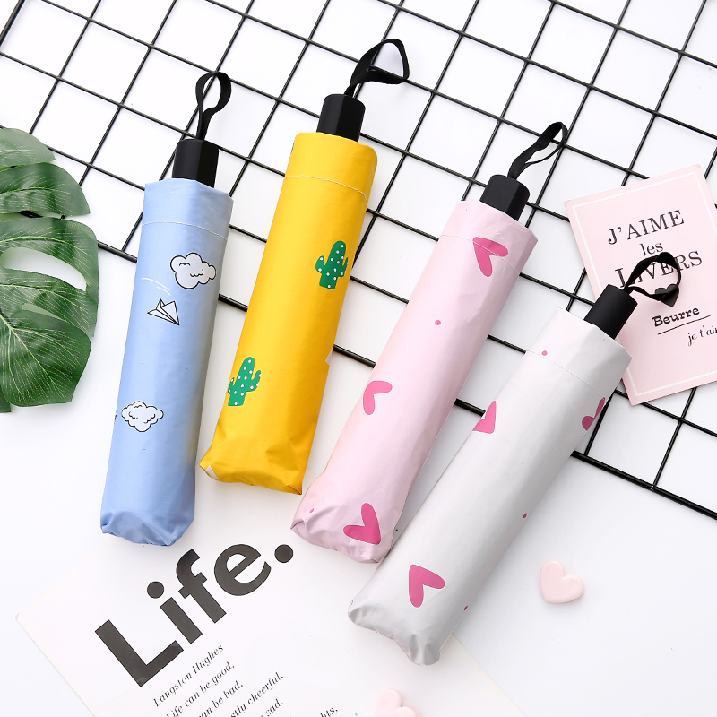 小槑同学晴雨两用雨伞 折叠创意个性搞怪小清新ins少女遮阳太阳伞在类目 居家日用, 伞/雨具/防雨/防潮, 伞中 - 来自Buy2taobao.com提供专业的淘宝代购服务