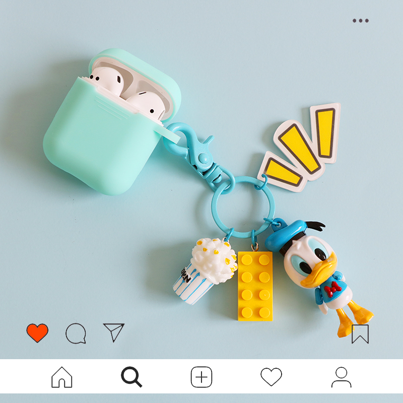 AirPods silica gel smart cover Violet Fall waterproof Donald Duck lovers Cartoon Pendant lovely Best Sellers ins paragraphin the 3C Digital Accessories, MP3/MP4 Fitting , Headphone Accessories category - from Buy2taobao.com to provide professional Taobao agent buy service