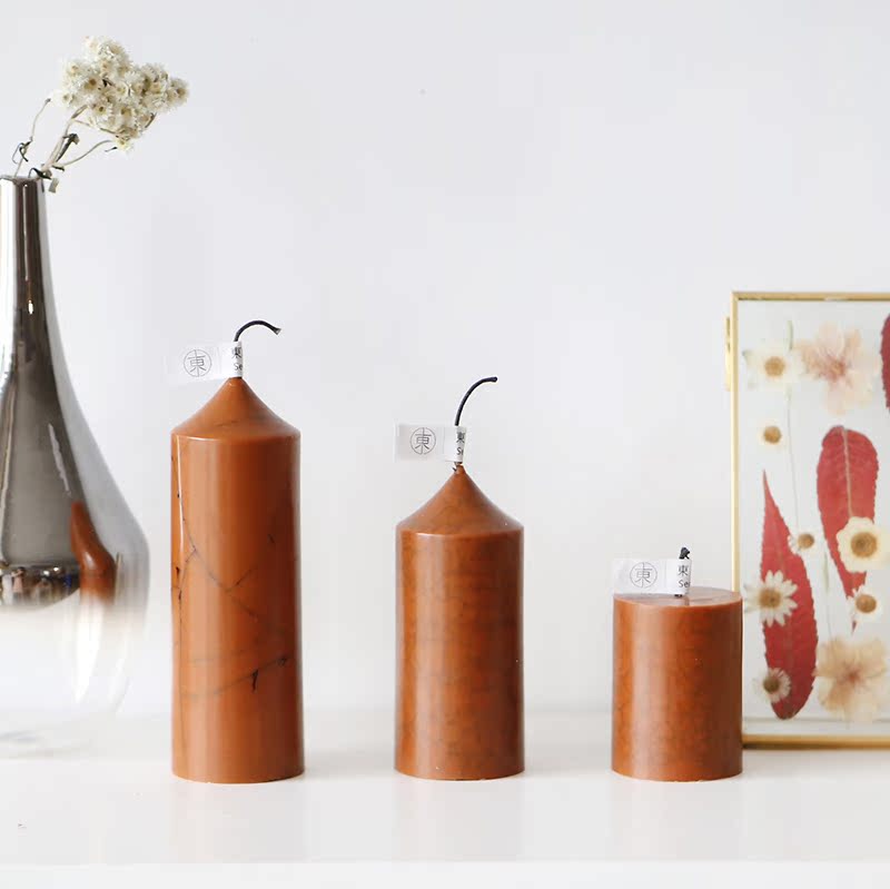 Columnar Hand made Fragrance candle indoor Room Calm the nerves Decoration Marble Japan Imported natural Palm waxin the Home accessories , Candle/Candlestick , Aromatherapy candles category - from Buy2taobao.com to provide professional Taobao agent buy service