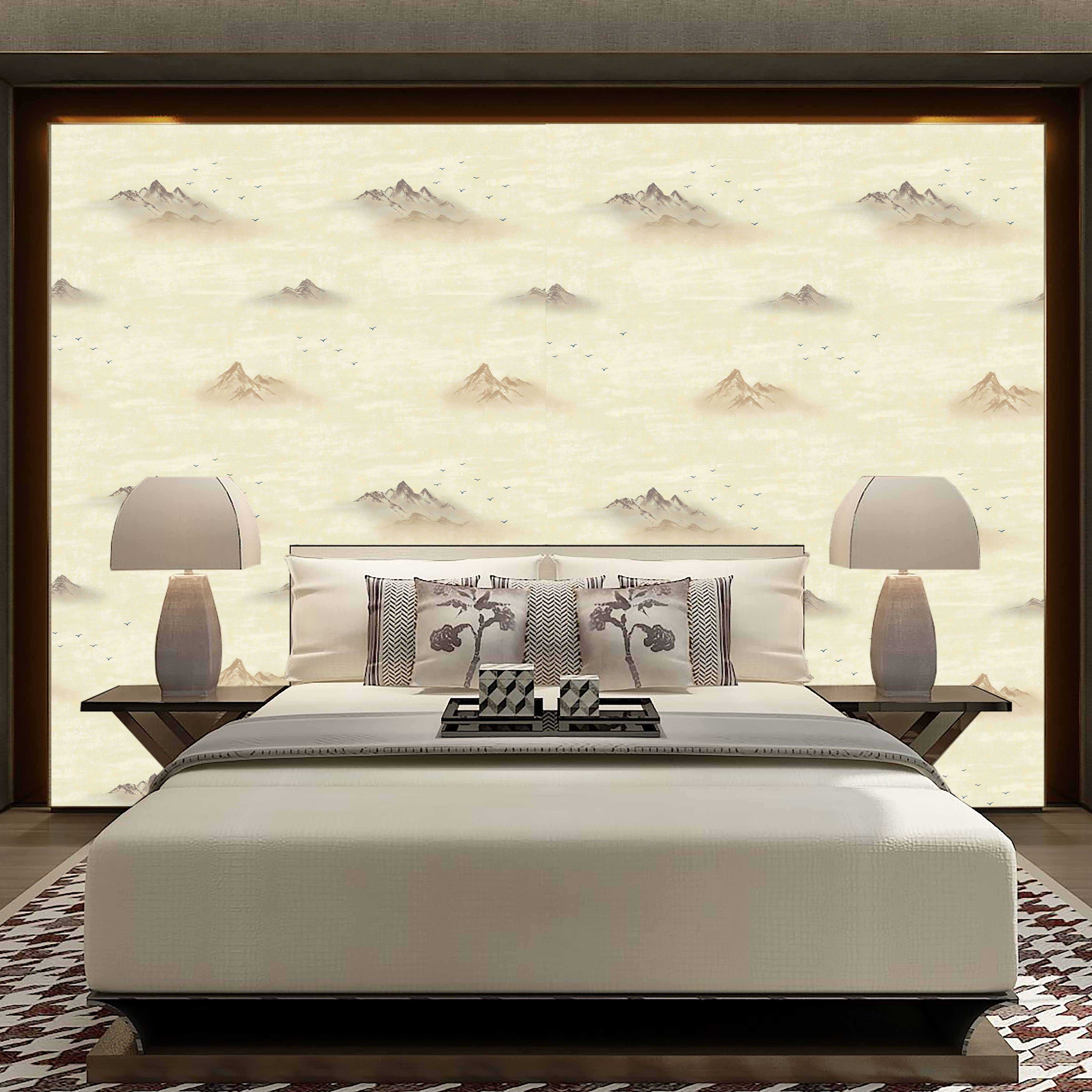Jiangnan Water wallpaper Ink Chinese style classical landscape Chinese style Buddhist mood a living room television Background wall style wallpaperin the Decoration main material , Wallpaper , PVC Wallpaper category - from Buy2taobao.com to provide professional Taobao agent buy service