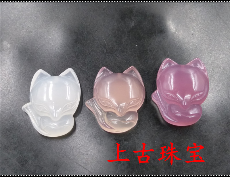 上古珠寶 天然冰種粉色玉髓瑪瑙大頭狐狸吊墜 大號白玉髓大頭狐狸在類目 飾品/流行首飾/時尚飾品新, 項墜/吊墜中 - 來自Buy2taobao.com提供專業的淘寶代購服務
