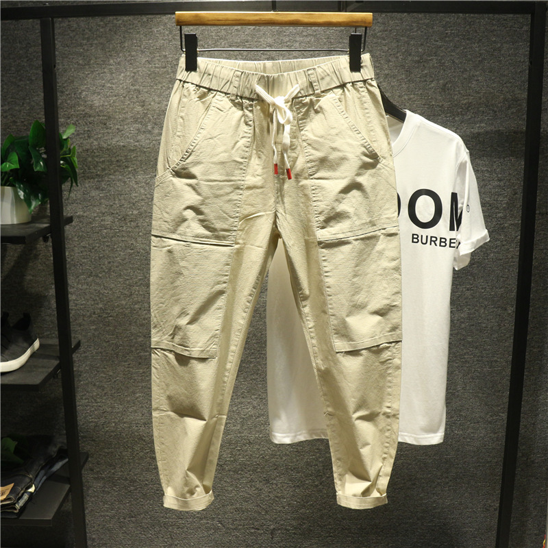 summer Thin section man Ninth pants ins work clothes Casual pants comfortable ventilation Solid Ninth pants Summer pantsin the Men's clothing, Casual pants category - from Buy2taobao.com to provide professional Taobao agent buy service