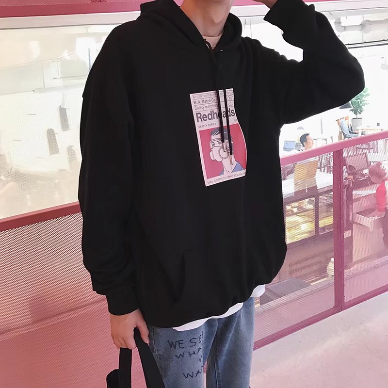 卫衣男13初中学生14大童15加绒加厚套头16韩版潮流18岁男孩连帽衫|msdalam kategori Pakaian Lelaki, sweater - dari Buy2taobao.com untuk memberikan perkhidmatan ejen Taobao profesional membeli