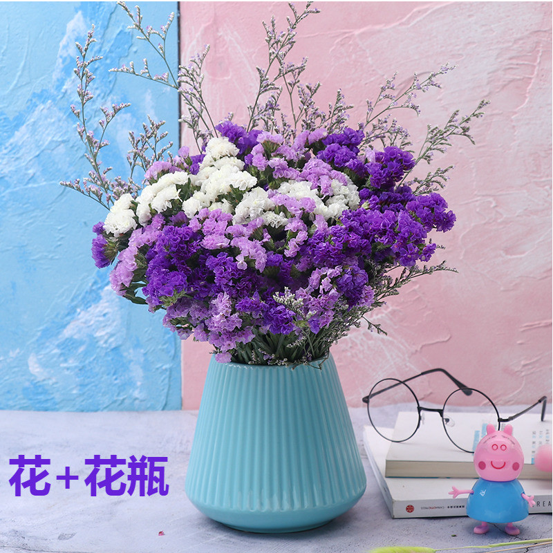 勿忘我带花瓶满天星干花花束家居摆设小清新客厅卧室装饰品花真插在类目 家居饰品, 花瓶/花器/仿真花/仿真饰品, 干花/花瓣/干花包/干树枝中 - 来自Buy2taobao.com提供专业的淘宝代购服务