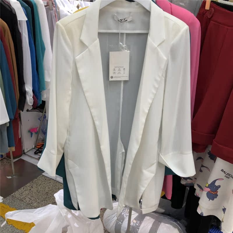 韩国雪纺小西装女宽松显瘦休闲抖音网红白色西服后背开叉薄款外套在类目 女装/女士精品, 西装中 - 来自Buy2taobao.com提供专业的淘宝代购服务
