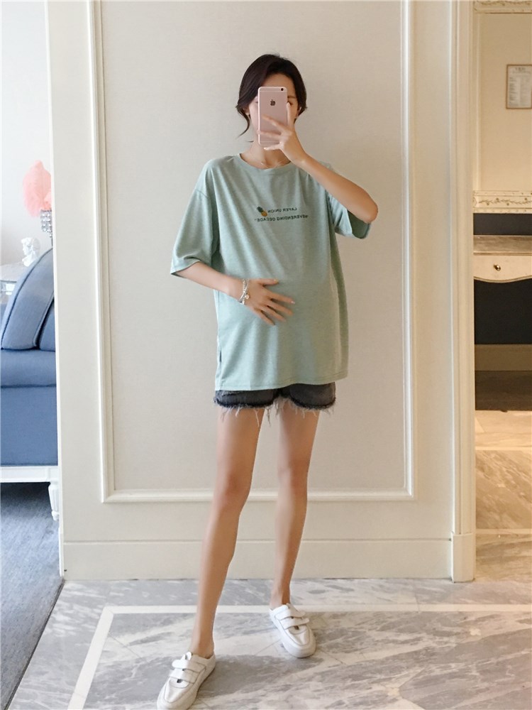 maternity dress 2019 Summer wear new pattern Korean Edition letter Easy Freaky Short sleeved T-shirt jacket Freakyin the Maternity/Maternal supplies/Nutrition , Maternity , T-shirt category - from Buy2taobao.com to provide professional Taobao agent buy service