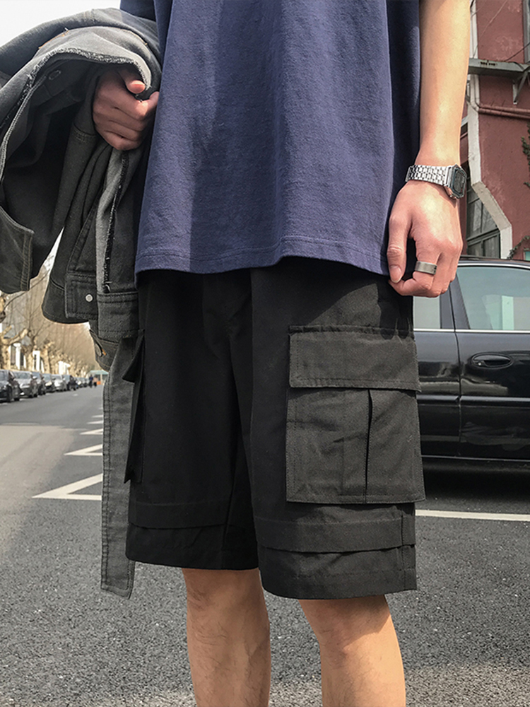 @港仔文艺男 工装短裤男潮流五分裤夏季宽松韩版休闲裤青少年裤子在类目 男装, 休闲裤中 - 来自Buy2taobao.com提供专业的淘宝代购服务