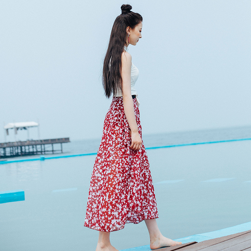 气质度假风 泳衣女三件套保守显瘦小胸聚拢分体高腰显白温泉泳装在类目 运动/瑜伽/健身/球迷用品, 游泳, 分体泳衣中 - 来自Buy2taobao.com提供专业的淘宝代购服务