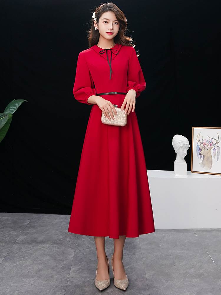 红色小礼服宴会女2019春新款结婚敬酒服新娘答谢派对晚礼服显瘦|ruв категории Женская одежда, Cвадебные платья, платье/вечернее платье - от Buy2taobao.com для оказания профессиональной услуги покупки агента Taobao