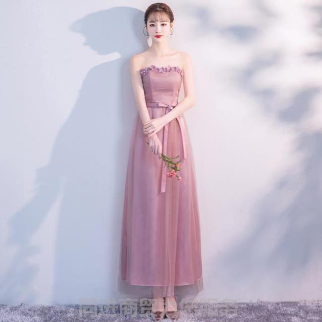 伴娘服长款2018新款仙伴娘服2019新款春显瘦春季闺蜜团毕业季时尚|msdalam kategori Butik wanita / wanita, perkahwinan/Cheongsam/pakaian, pakaian/malam - dari Buy2taobao.com untuk memberikan perkhidmatan ejen Taobao profesional membeli