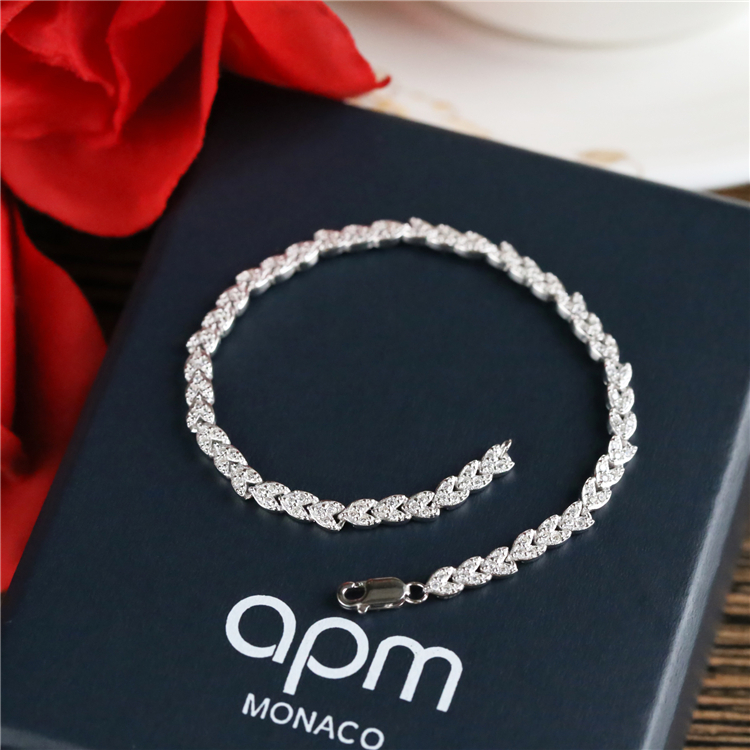 露露的功课 APM MONACO S925纯银扇形流苏