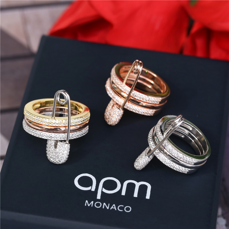 露露的功课 APM MONACO S925纯银扇形流苏