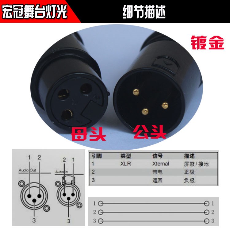 DMX512舞台灯光信号线 三芯卡侬公母线话筒线功放摇头帕灯连接线在类目 影音电器, 影音家电配件, 线材中 - 来自Buy2taobao.com提供专业的淘宝代购服务