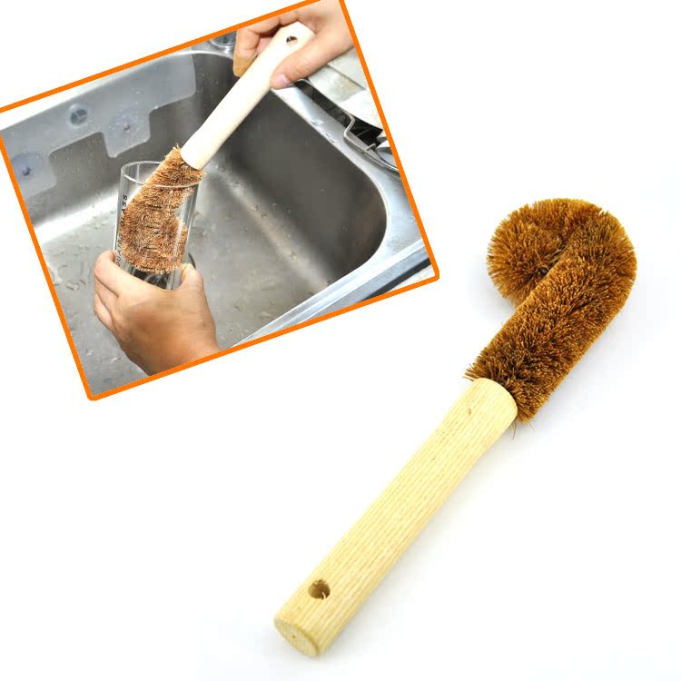 natural coconut fiber Cup Brush Long handle environmental protection Plant fiber Bottle Brush Tea scale brush glass Artifactin the Family/Personal Cleaning Tools , Housework/Floor cleaning equipment , Brush , Kitchen Brush category - from Buy2taobao.com to provide professional Taobao agent buy service