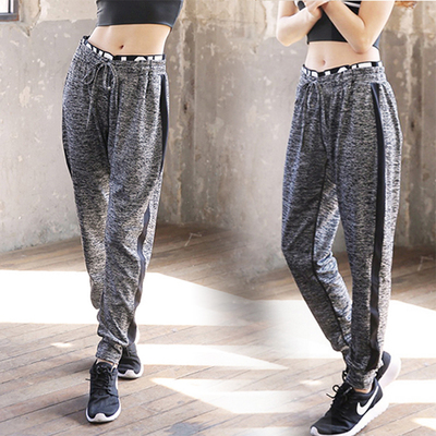 第二件半价显瘦速干瑜伽九分裤女大码夏运动跑步宽松健身裤薄长裤