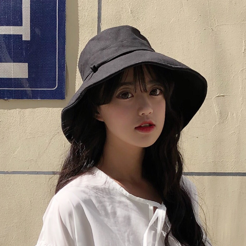 网红韩版遮阳防晒帽子女遮脸夏太阳帽渔夫帽日系潮宽檐黑色大沿帽|ruв категории Аксессуары, шляпа - от Buy2taobao.com для оказания профессиональной услуги покупки агента Taobao