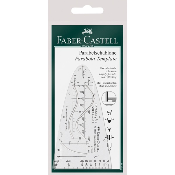 德国辉柏嘉FABER-CASTELL抛物线模板 绘图尺 172182|msdalam kategori Kamus elektronik/buku kertas elektronik/alat tulis, Lukisan produk pengukuran, Pelbagai jenis kaki/set persegi - dari Buy2taobao.com untuk memberikan perkhidmatan ejen Taobao profesional membeli