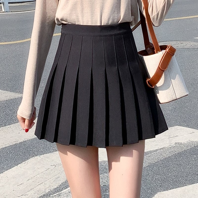 高腰百褶裙女春夏短款2019新款学生百搭显瘦a字半身裙短裙学院风在类目 女装/女士精品, 半身裙中 - 来自Buy2taobao.com提供专业的淘宝代购服务