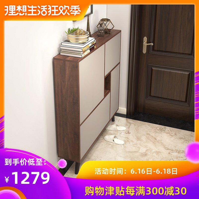 实木鞋柜简约现代门厅柜门口鞋柜玄关翻斗鞋柜多功能阳台北欧鞋柜|ruв категории жилой мебели, кабинет, чистка - от Buy2taobao.com для оказания профессиональной услуги покупки агента Taobao