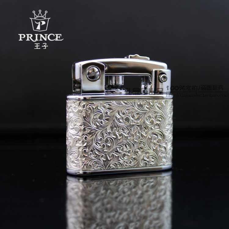 Japan Brand authentic PRINCE prince personality old-fashioned Retro Kerosene lighter silvery Tang grass Chapter stickersin the ZIPPO/Swiss Army Knife/Glasses , Brand lighters and accessories , Other , Kerosene lighter category - from Buy2taobao.com to provide professional Taobao agent buy service