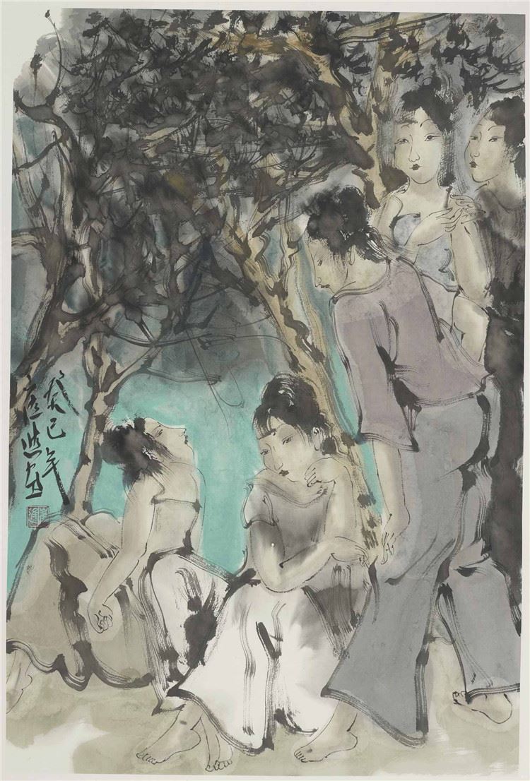 国画名人条幅人物画 画 客厅画 房画 崔进-闲散图二|ruв категории антиквариат/邮币/каллиграфия и живопись/коллекции, каллиграфия/живопись, китайская живопись - от Buy2taobao.com для оказания профессиональной услуги покупки агента Taobao