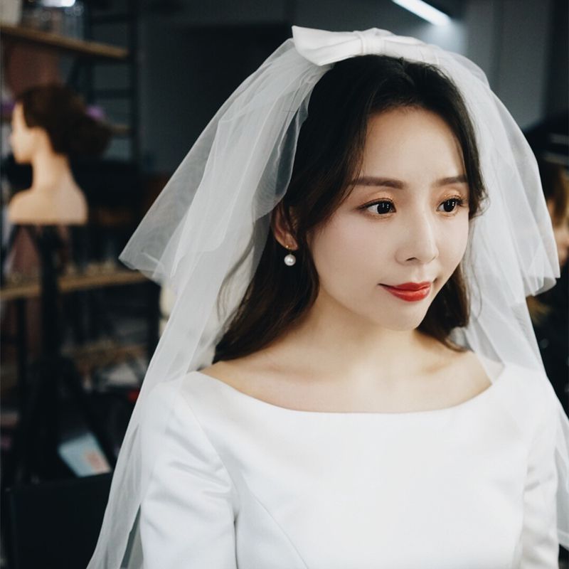复古可爱典雅双层蝴蝶结头纱新娘结婚旅拍照婚礼婚纱礼服配件头纱在类目 服饰配件/皮带/帽子/围巾, 婚纱礼服配件, 头纱中 - 来自Buy2taobao.com提供专业的淘宝代购服务