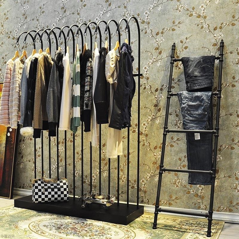 兒童美式鄉村服裝店衣架工業風做舊複古側挂可定制藝展示架男女鐵在類目 住宅傢俱, 架類, 衣帽架中 - 來自Buy2taobao.com提供專業的淘寶代購服務