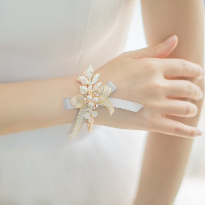 新品超美手工超仙結婚新娘手腕花手環新郎胸花胸針韓式伴娘伴手禮在類目 節慶用品/禮品, 婚慶佈景/道具, 手腕花中 - 來自Buy2taobao.com提供專業的淘寶代購服務
