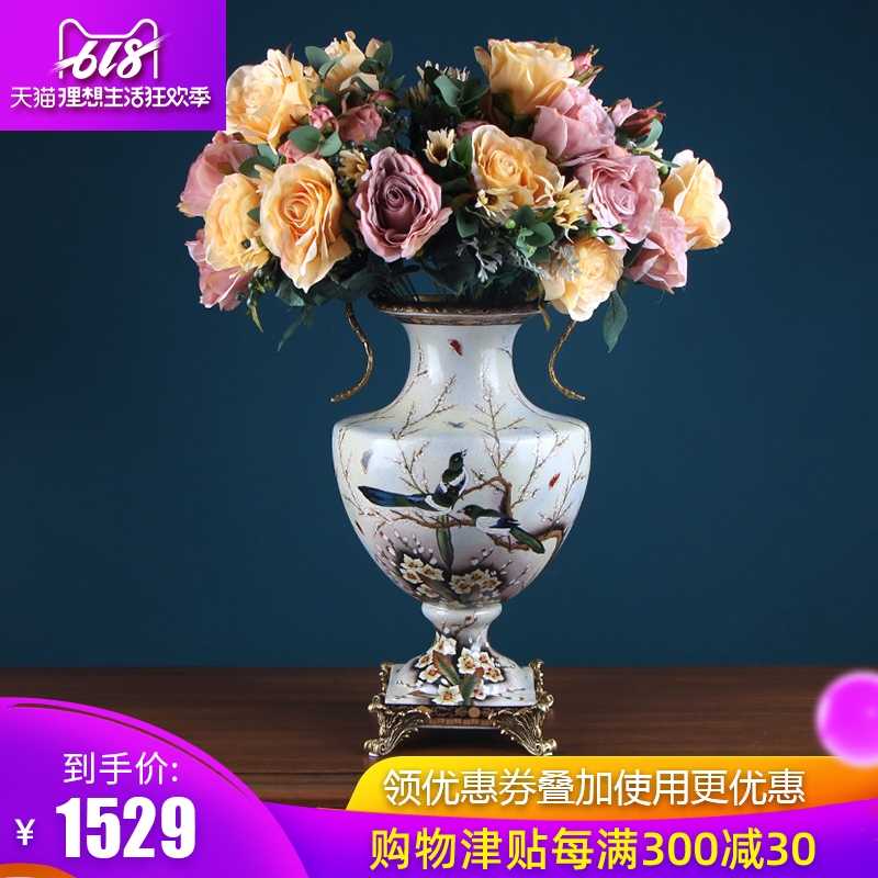 欧式陶瓷花瓶摆件创意客厅样板房插花花器摆设家居软装饰品工艺品|msdalam kategori Aksesori rumah, hiasan - dari Buy2taobao.com untuk memberikan perkhidmatan ejen Taobao profesional membeli