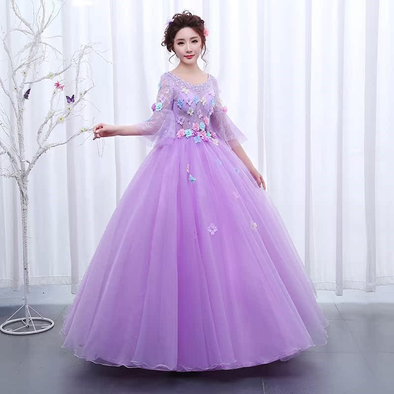 艺考服新款彩色婚纱礼服舞台独唱大码服装影楼长款演出服蓬蓬裙女|msdalam kategori Butik wanita / wanita, perkahwinan/Cheongsam/pakaian, pakaian/malam - dari Buy2taobao.com untuk memberikan perkhidmatan ejen Taobao profesional membeli